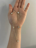 14K Sweet Clover necklace