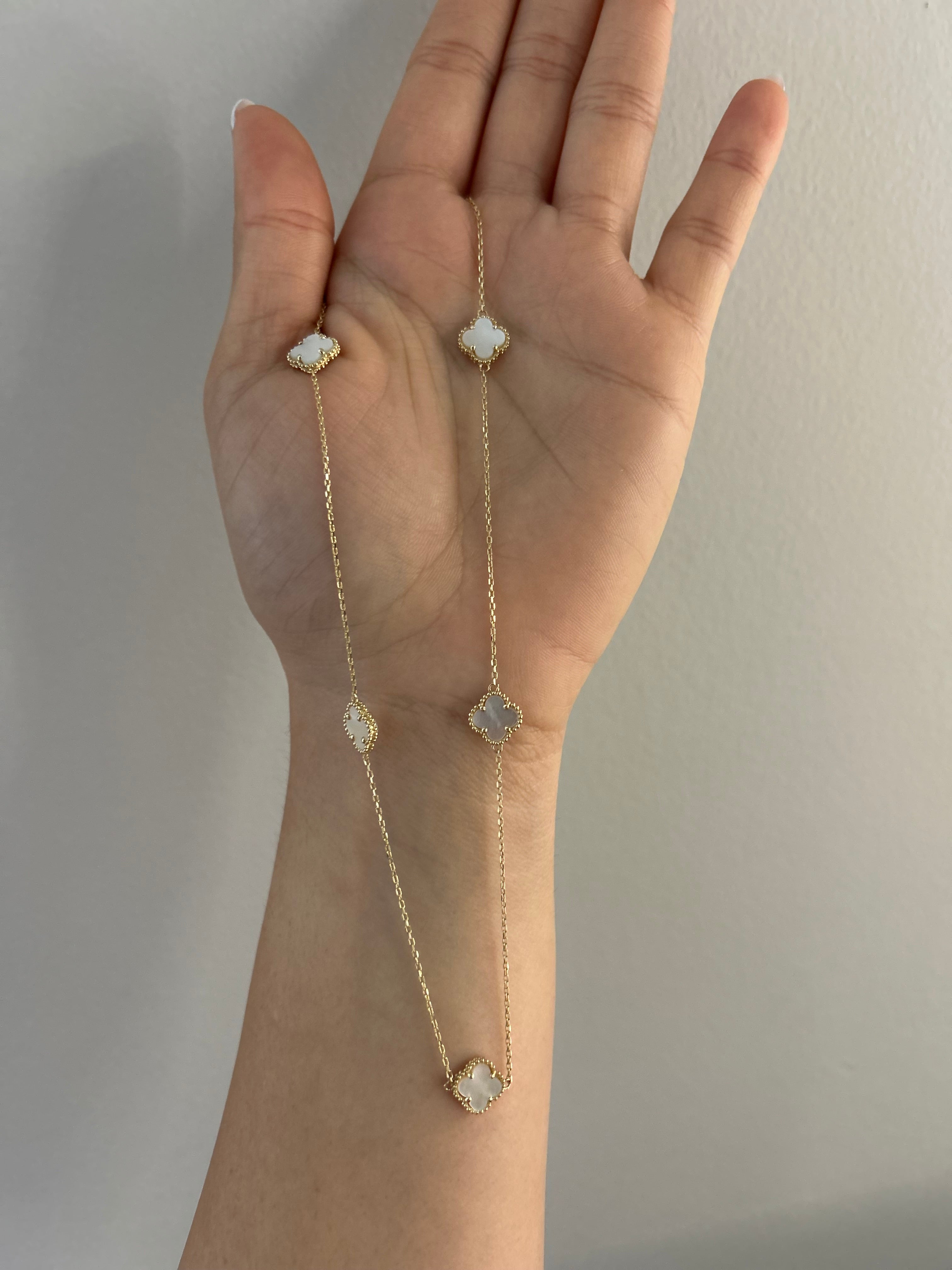 14K Sweet Clover necklace