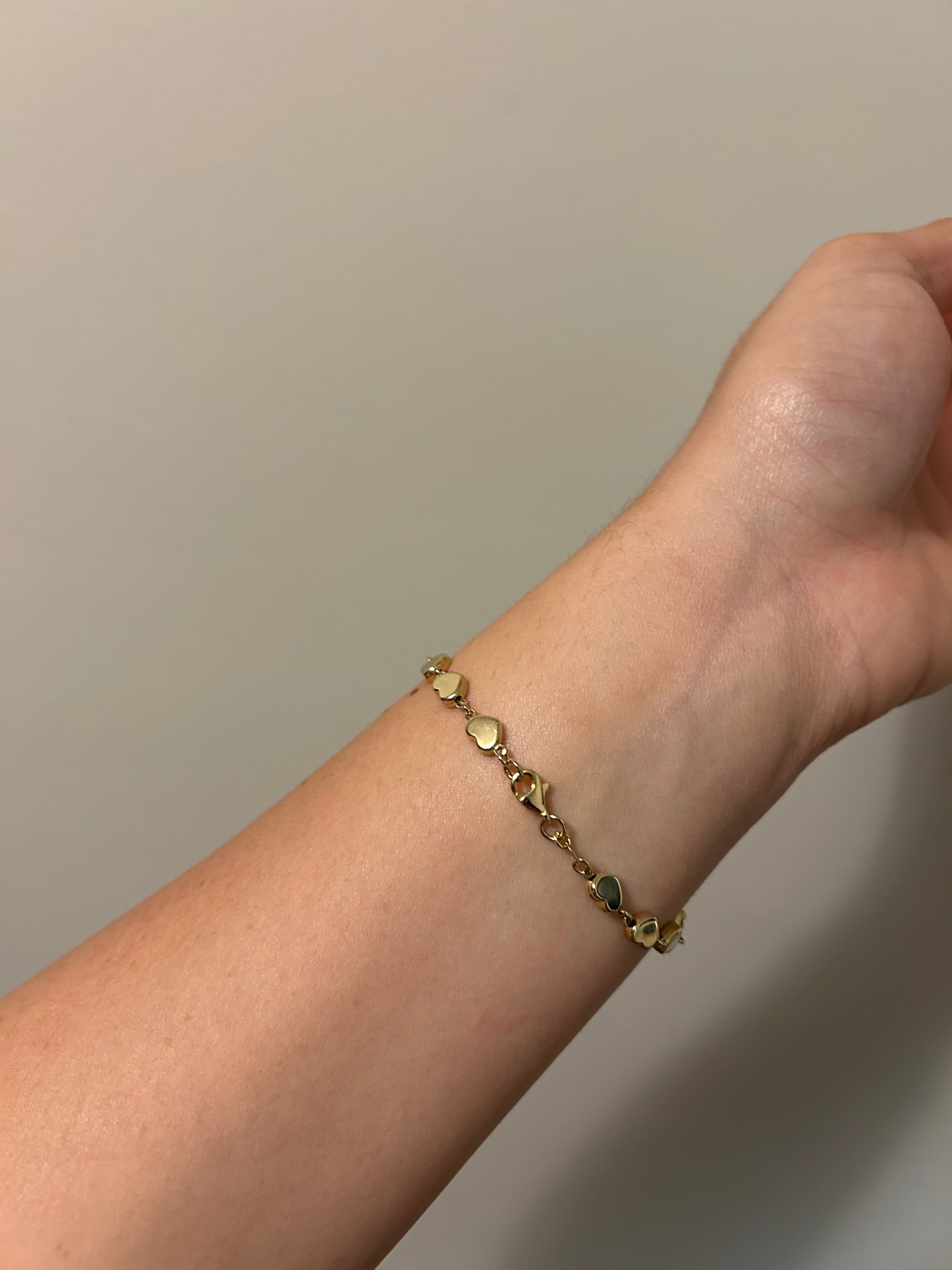 14K Hearth Bracelet