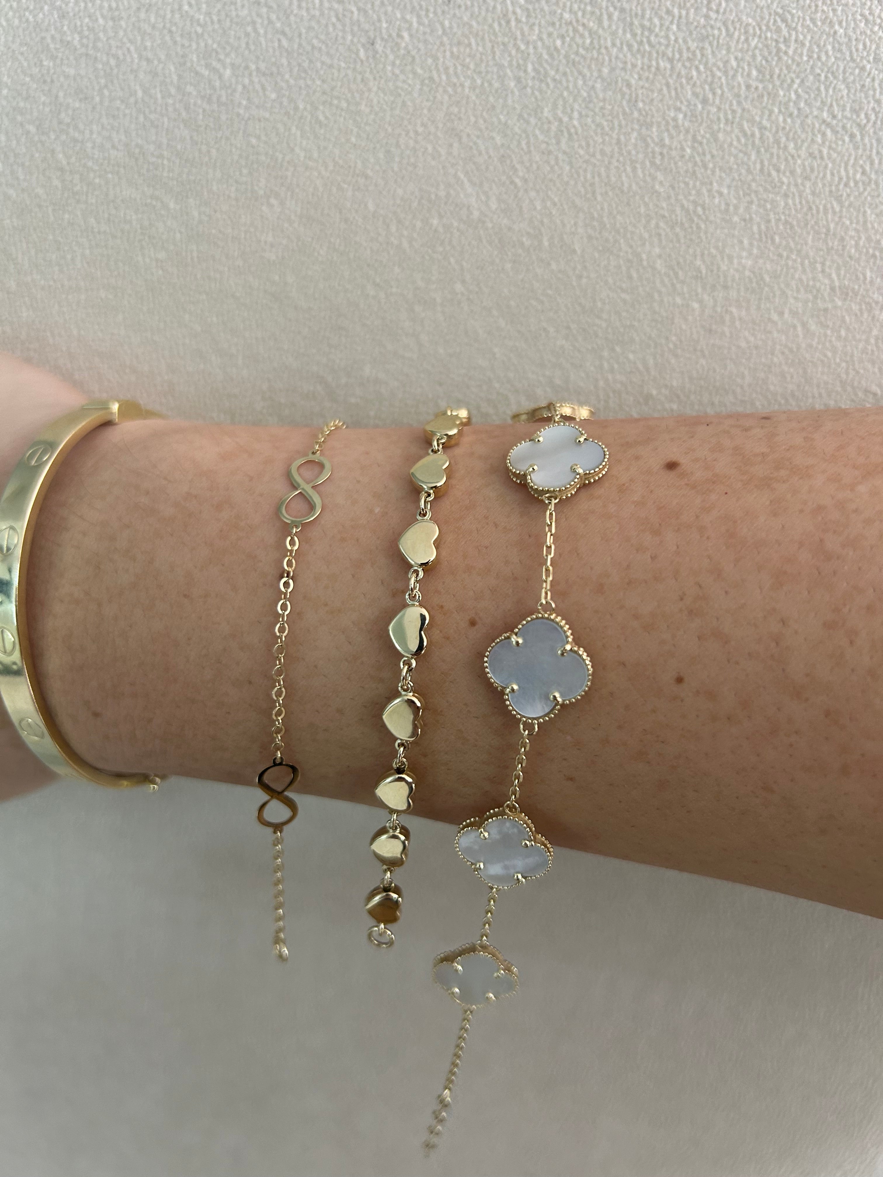 14K Clover Bracelet