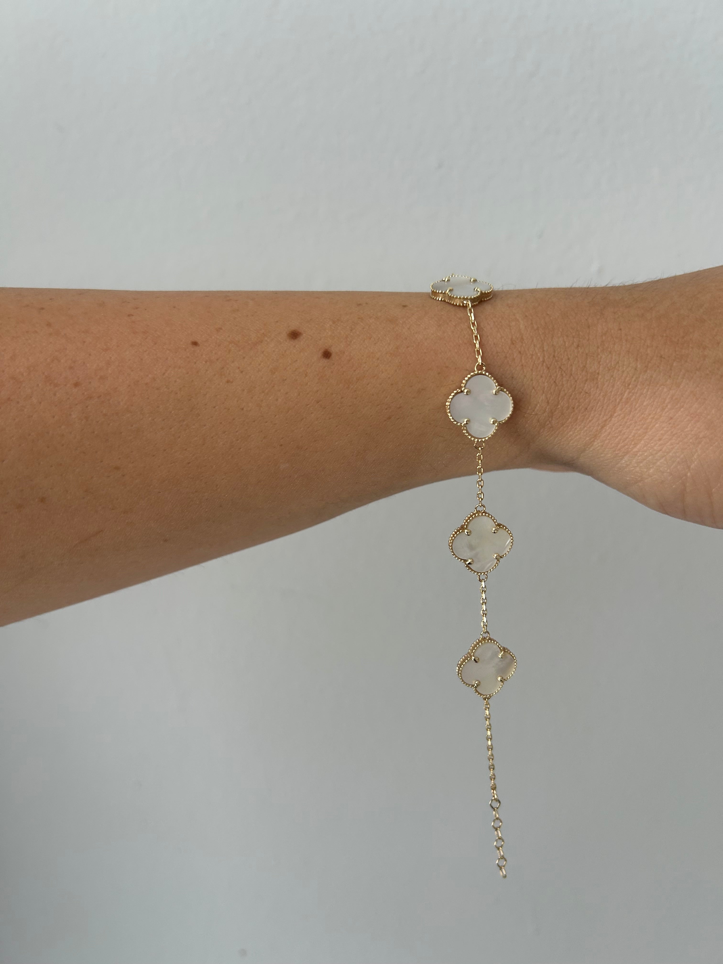 14K Clover Bracelet