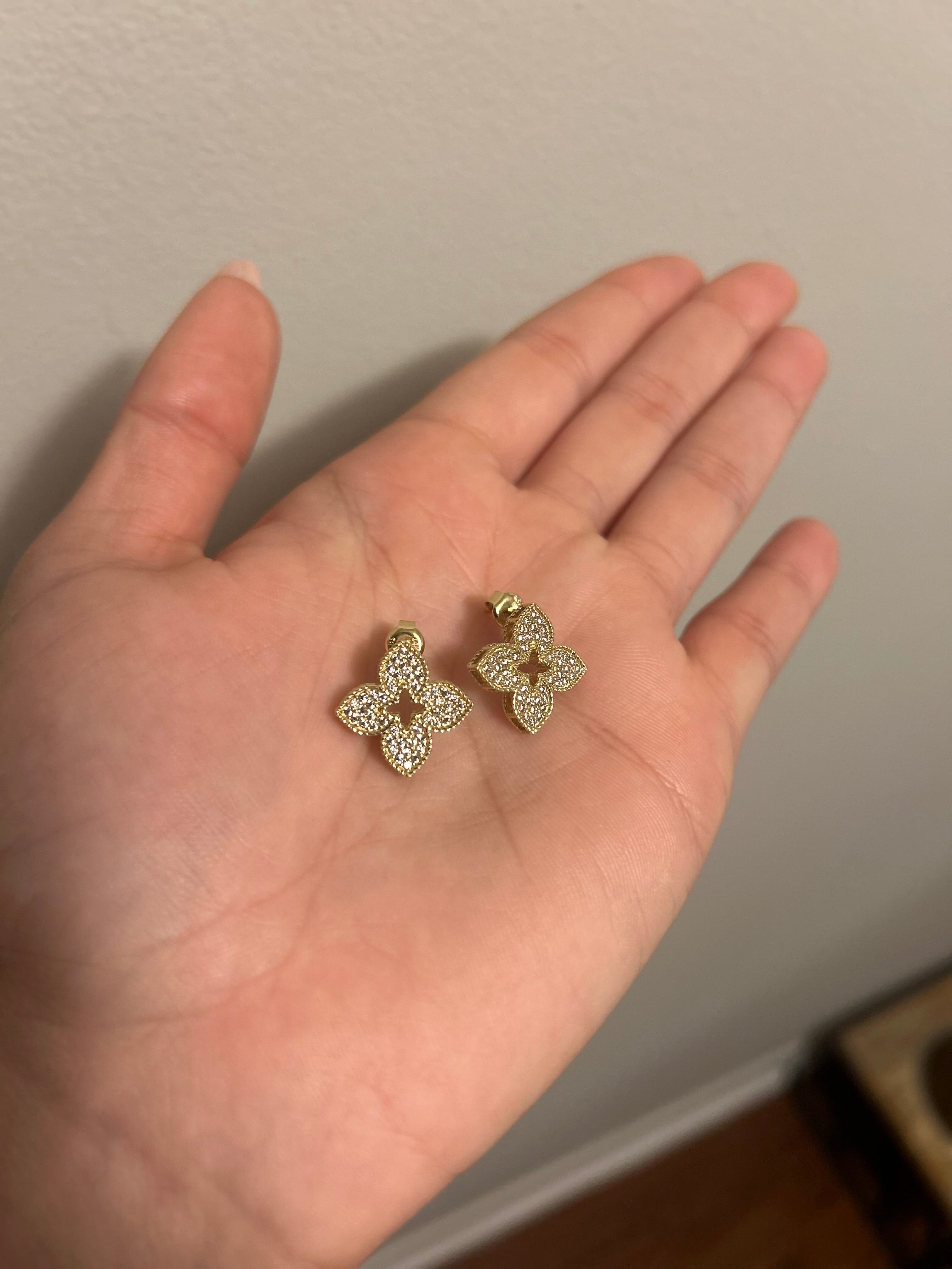 14K Flower earrings