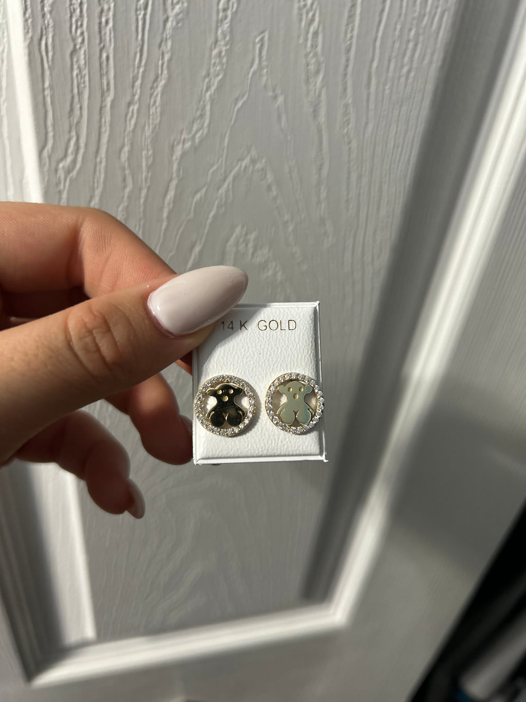 14K Bear Earrings