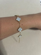14K Clover Bracelet