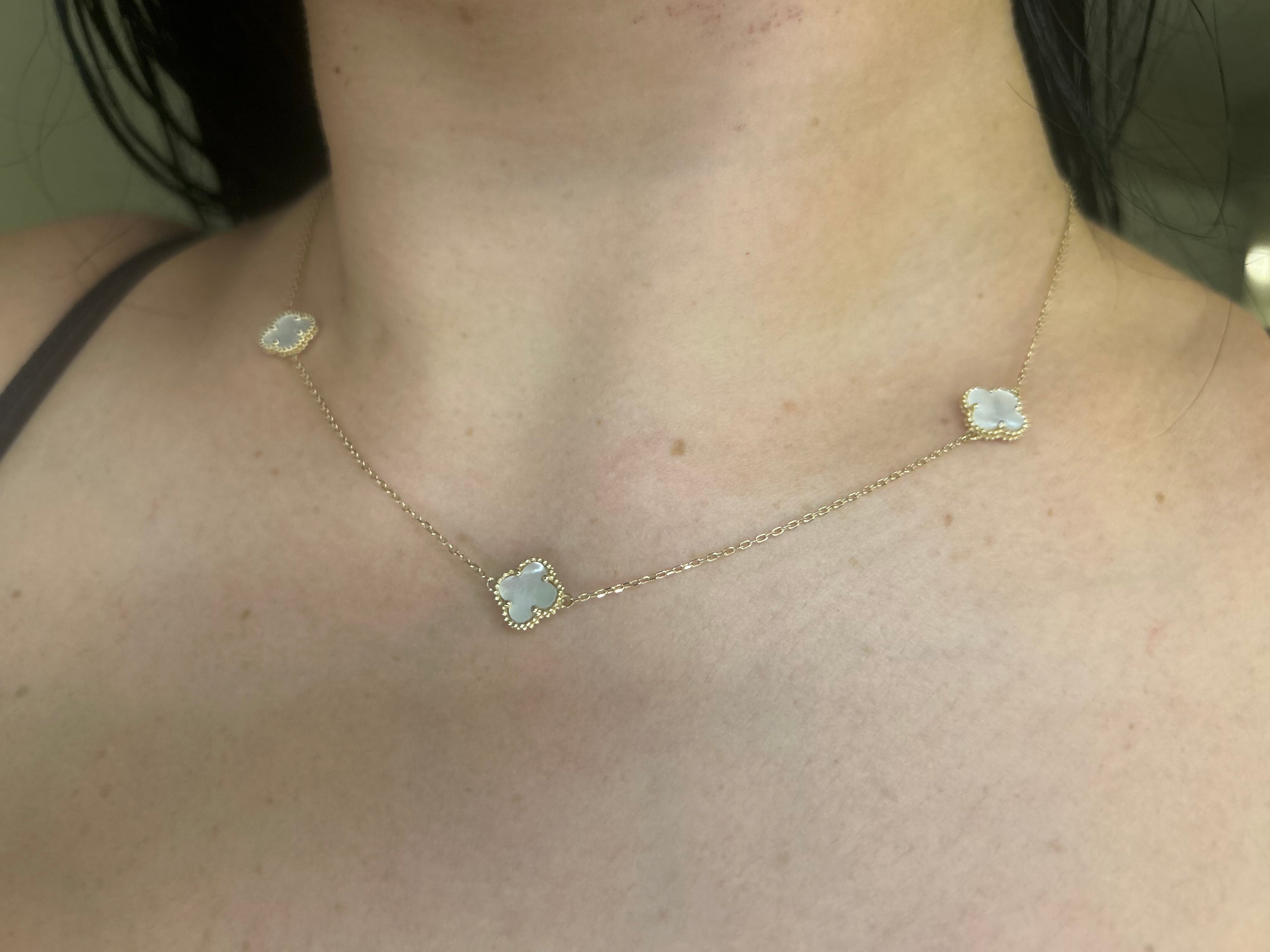 14K Sweet Clover necklace