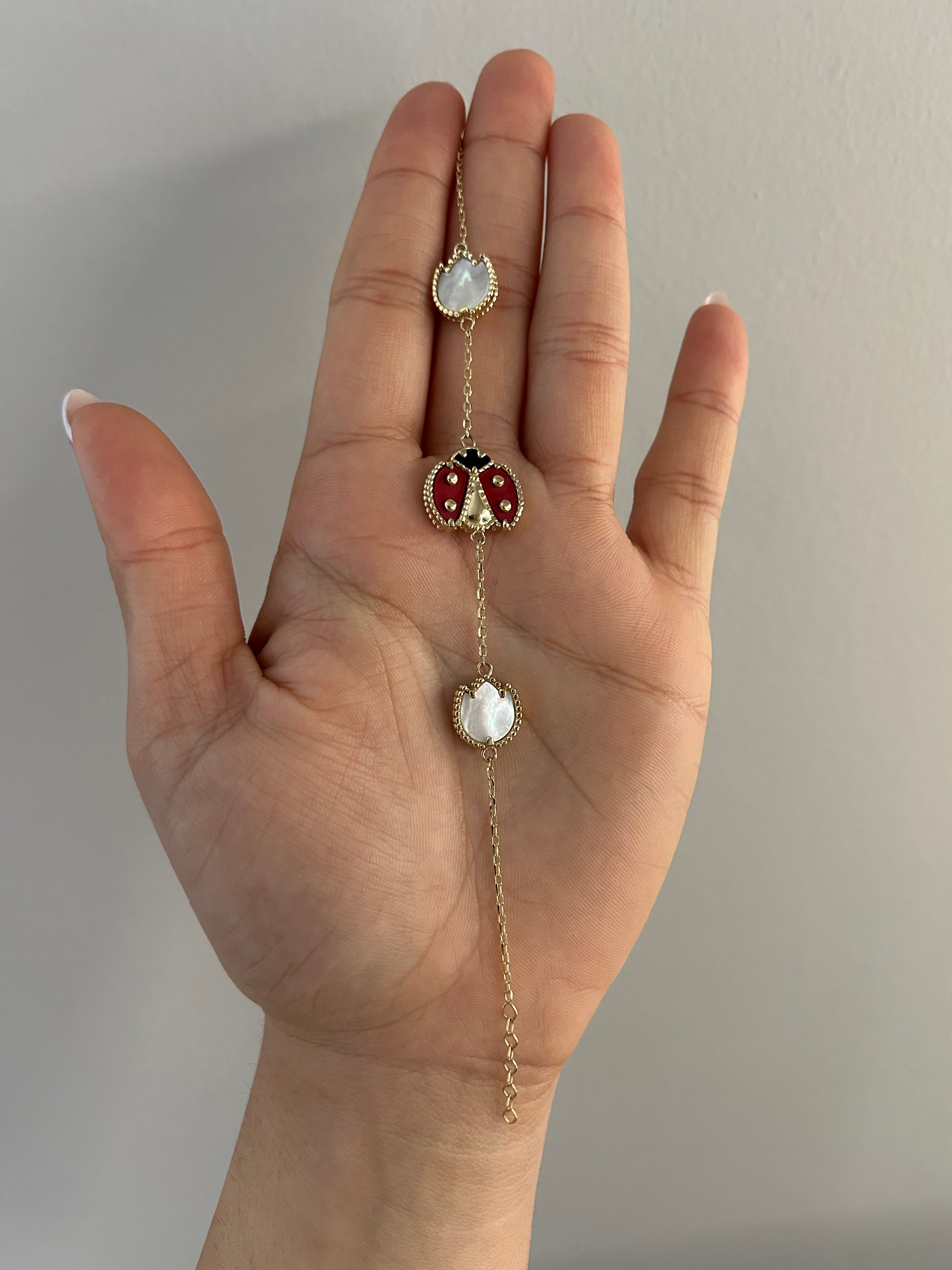 14K Ladybug bracelet