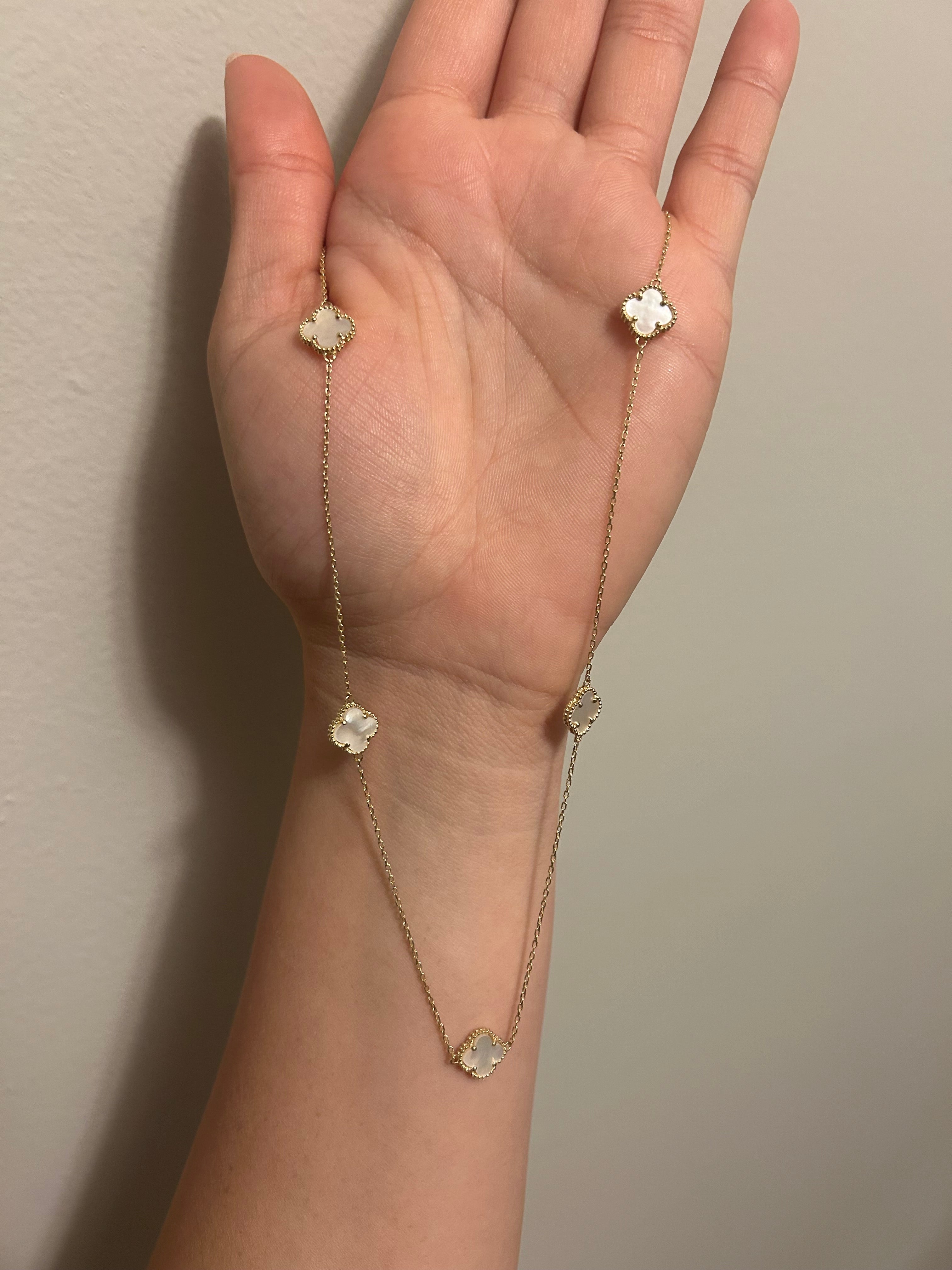 14K Sweet Clover necklace