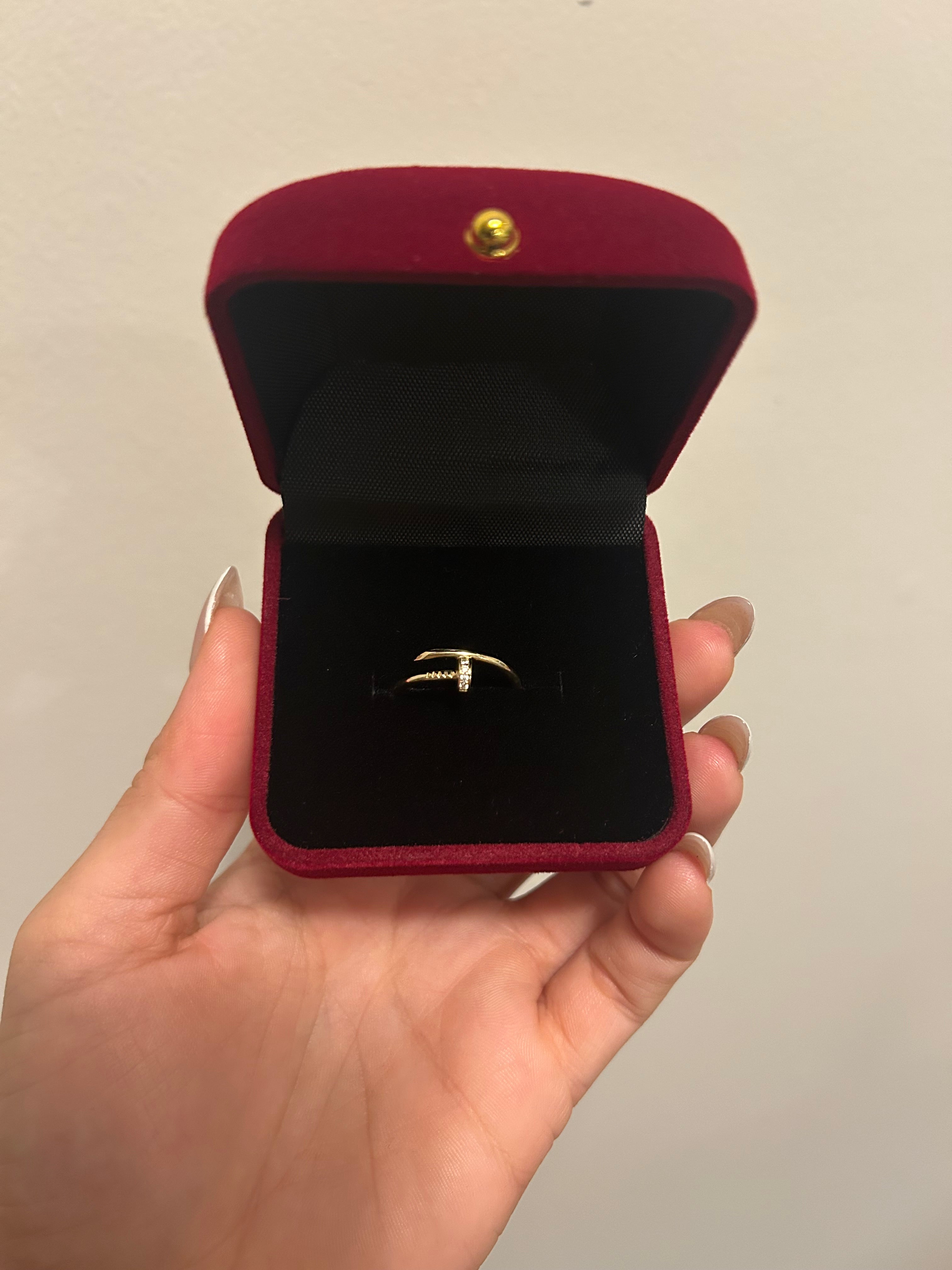 14K Nail Ring