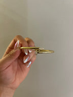 14K Nail Bangle Bracelet