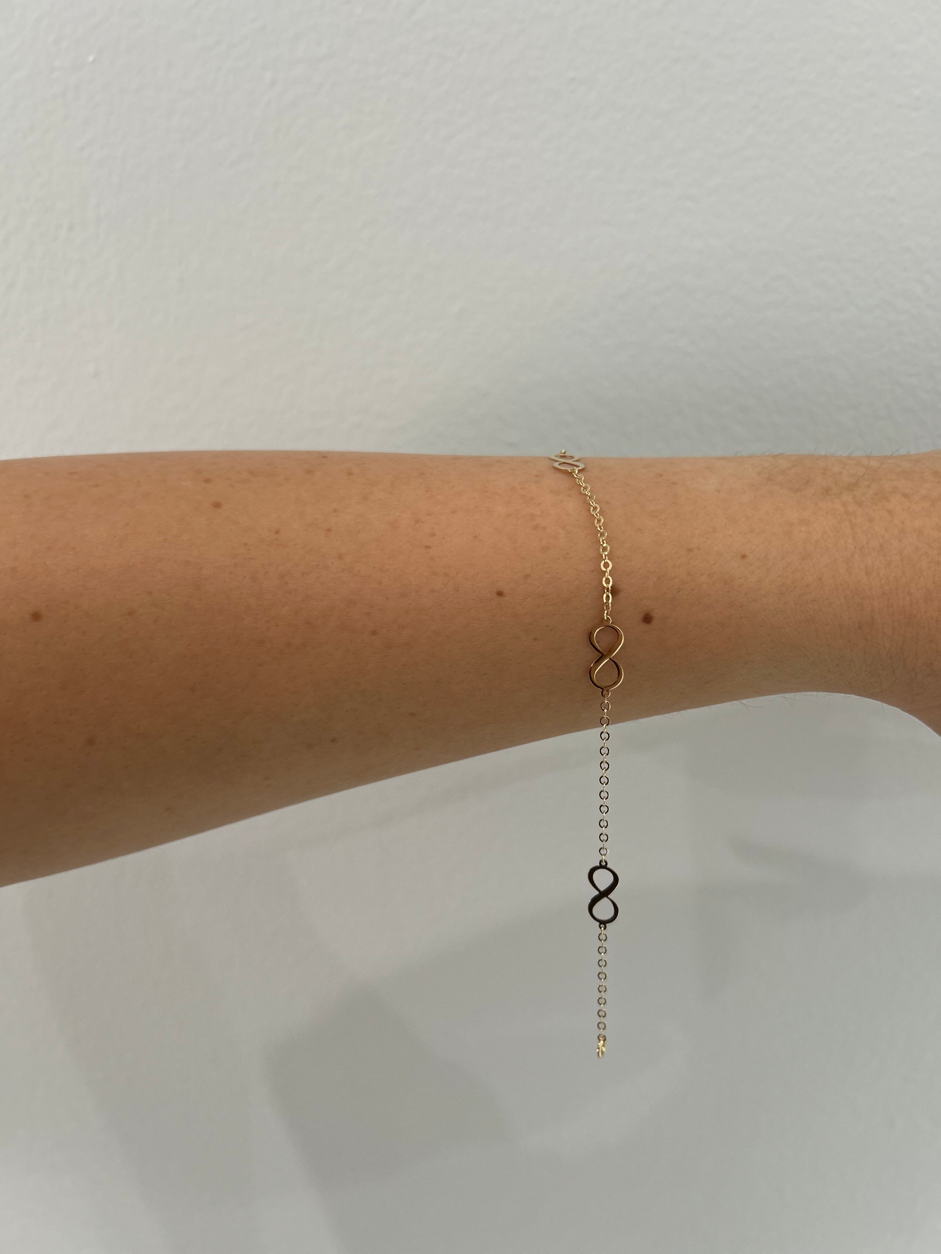 14K Infinity Bracelet