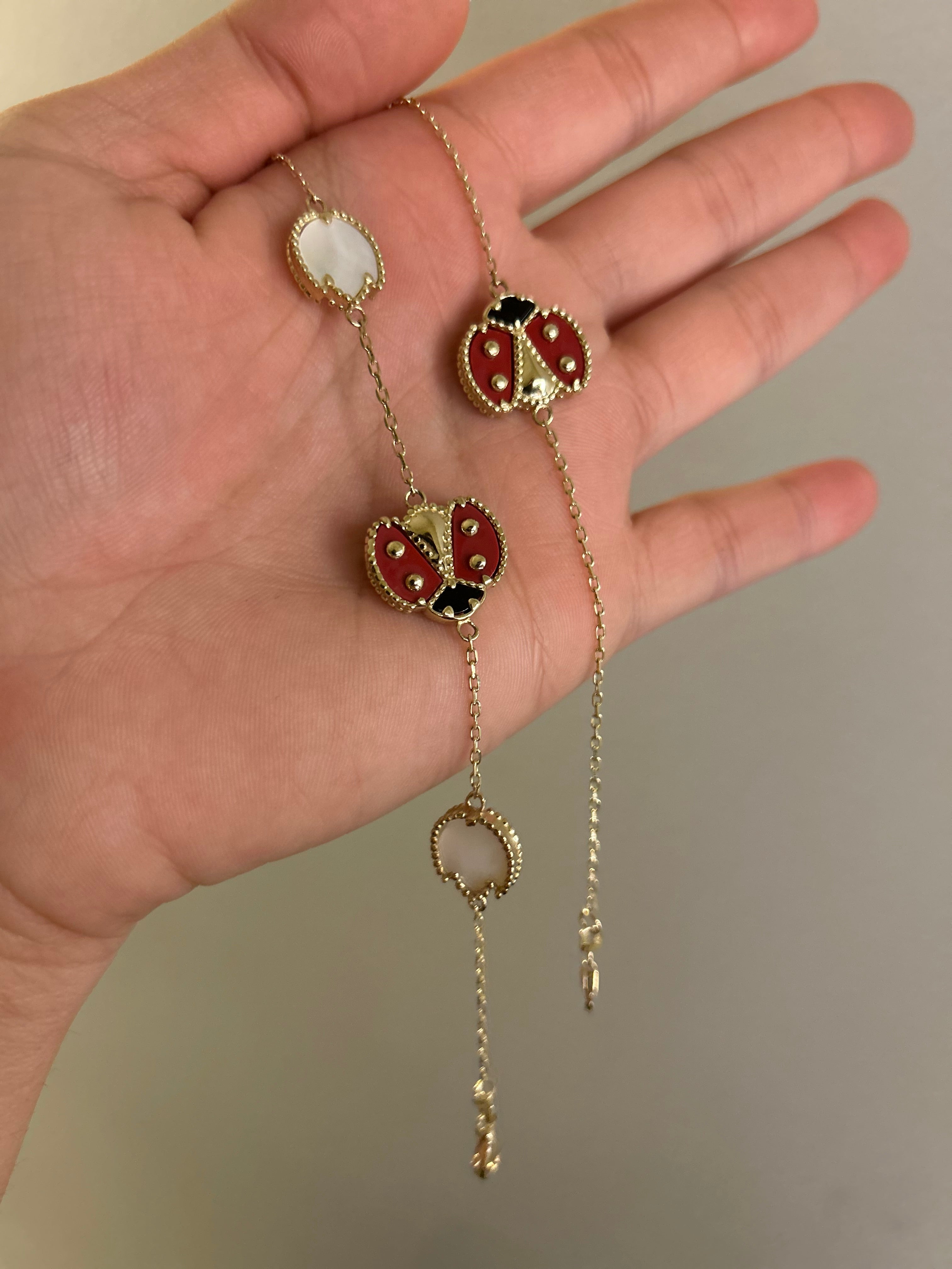 14K Ladybug Bracelet