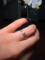 Double Row Stone Band 10K