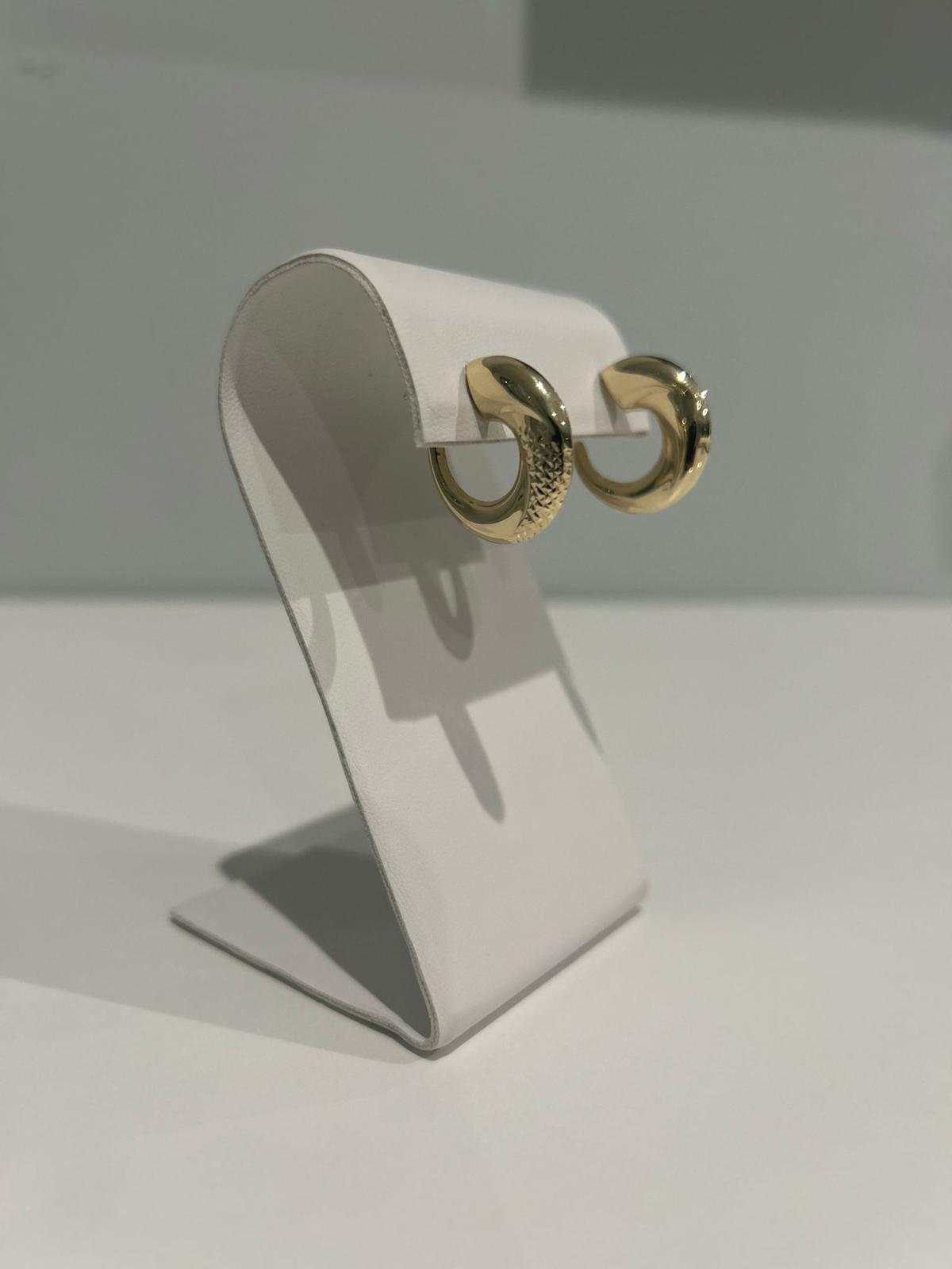14K hoop earrings