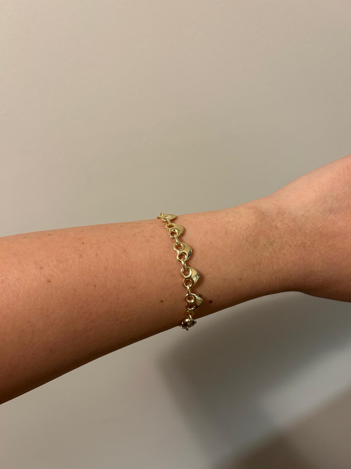 14K Hearth Bracelet