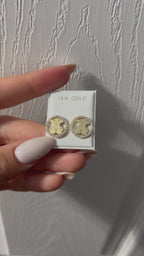 14K Bear Earrings